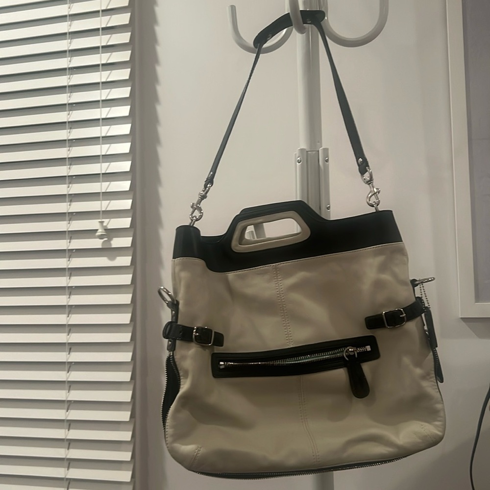 Coach bag-black and white